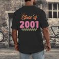 Class Of 2001 Meetup School Graduation Reunion Men's Back Print T-Shirt