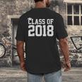 Class Of 2018 Graduation Senior High School College Men's Back Print T-Shirt