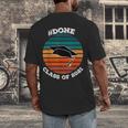 Class Of 2021 Done Senior Graduation Retro Sunset Men's Back Print T-Shirt