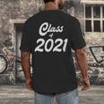 Class Of 2021 Graduation School Spirit Her Senior Class Men's Back Print T-Shirt