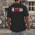 Class Of 2021 Senior Year Gamer Style Graduation For Grad Men's Back Print T-Shirt