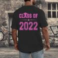 Class Of 2022 Pink Girls Shirt Graduation Men's Back Print T-Shirt