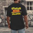 Class Of 2022 Senior 2000s Animated Movie Style Graduation Men's Back Print T-Shirt