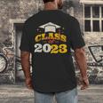 Class Of 2023 School Graduation Vintage Retro Class Of 2023 Men's Back Print T-Shirt