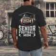 Class Of 2024 Graduation Senior Football Mom 2024 Men's Back Print T-Shirt
