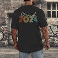 Class Of 2024 Senior Graduate 2024 Graduation Men's Back Print T-Shirt