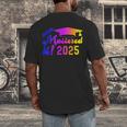 Class Of 2025 Mastered It College Masters Degree Graduation Men's Back Print T-Shirt