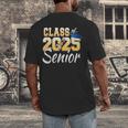 Class Of 2025 Senior Graduate 2025 Graduation Class Men's Back Print T-Shirt