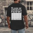 Class Of 2025 Sign My Shirt Senior 2025 Graduation Men's Back Print T-Shirt