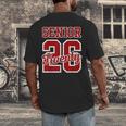 Class Of 2026 Senior 2026 Senior Twenty 26 Graduation Men Men's Back Print T-Shirt