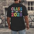 Class Of 2028 Colorful Graduation Men's Back Print T-Shirt