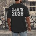 Class Of 2028 GraduationShirt Future School Graduate Men's Back Print T-Shirt