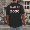 Class Of 2030 Shirt New Kindergarten Student Graduation Men's Back Print T-Shirt
