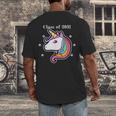 Class Of 2031 Graduation Year UnicornShirt Men's Back Print T-Shirt