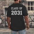 Class Of 2031 Shirt Graduation School Future Graduate Men's Back Print T-Shirt