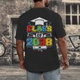 Class Of 2038 First Day Of School & Graduation 2038 Men's Back Print T-Shirt