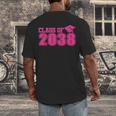 Class Of 2038 Pink Girls Growing Up School Memory Graduation Men's Back Print T-Shirt