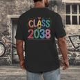 Class Of 2038 Pre K Graduate Preschool Graduation Men's Back Print T-Shirt