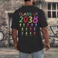 Class Of 2038 Senior Class 2038 Idea Graduation Grow With Me Men's Back Print T-Shirt