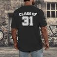 Class Of 31 2031 School Tee Shirt Graduation Class Party Men's Back Print T-Shirt