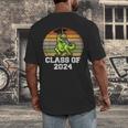 Class Of Dinosaur Apparel 2024 Graduation Graduate Dino Boy Men's Back Print T-Shirt