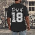 Class Of Two Thousand 18 Shirt Graduation T-Shirt Men's Back Print T-Shirt