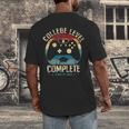 College Level Complete Class Of 2026 Gamer Graduation Grad Men's Back Print T-Shirt