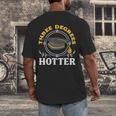 College Masters Degree Graduation Three Degrees Hotter Men's Back Print T-Shirt