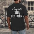 Congrats Benjamin College High School Graduation Men's Back Print T-Shirt