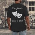 Cool Theater Graduation Tshirt Tragedy And Comedy Masks Men's Back Print T-Shirt