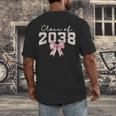 Coquette Bow Preppy Class Of 2038 Girly Girl 2038 Graduation Men's Back Print T-Shirt