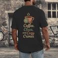 Cozy Crime Club Mystery Reader Bookish Sleuth Men's Back Print T-Shirt Cozy Crime Club Mystery Reader Bookish Sleuth Men's Back Print T-Shirt