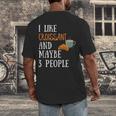 I Like Croissant And Maybe 3 People Baking Introvert Foodie Men's Back Print T-Shirt