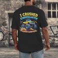 I Crushed Kindergarten Monster Truck Graduation Boys Kids Men's Back Print T-Shirt