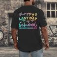 Custodian Life Graduation Day Last Day Of School Tie Dye Men's Back Print T-Shirt