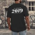 Cute Class Of 2019 Distressed Senior Graduation 2019 Men's Back Print T-Shirt