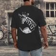 Cute Giraffe Wear Glasses Reading Book Librarian Bookworm Men's Back Print T-Shirt Cute Giraffe Wear Glasses Reading Book Librarian Bookworm Men's Back Print T-Shirt