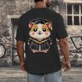 Cute Hamster Graduation Men's Back Print T-Shirt