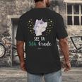 Cute Unicorn See Ya 5th Grade Graduation Shirt Men's Back Print T-Shirt