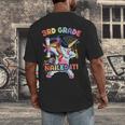 Dabbing 3rd Grade Unicorn Graduation Class Of 2021 Nailed It Men's Back Print T-Shirt