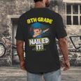 Dabbing Graduation Boy 8th Grade Class Of 2021 Men's Back Print T-Shirt