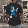 Dabbing Graduation Class 2023 Unicorn Volleyball Men's Back Print T-Shirt