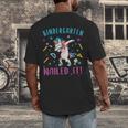 Dabbing Kindergarten Unicorn Graduation Class 2021 Nailed It Men's Back Print T-Shirt