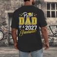 Dad Graduation Senior 2027 Proud Dad Of a 2027 Graduate Men's Back Print T-Shirt