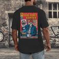 Dead Roast Coffee Comic Book Cover Style Skeleton Barista Men's Back Print T-Shirt