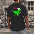 Dinosaur Rawr Diploma Grad Graduate Graduation Men's Back Print T-Shirt