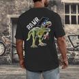 DinosaurRex Rawr Last Day Of School Graduation Shirt Men's Back Print T-Shirt