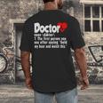 Doctor For Medical Med Student Graduation Men's Back Print T-Shirt