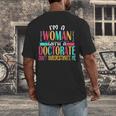 Doctorate Degree PhD Graduation PsyD Woman EdD Psychology Men's Back Print T-Shirt