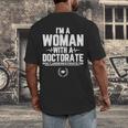 Doctorate Graduation For Doctorate Of Education Men's Back Print T-Shirt
